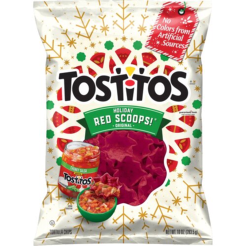 Tostitos Red Scoops! Tortilla Chips Original 10 Oz