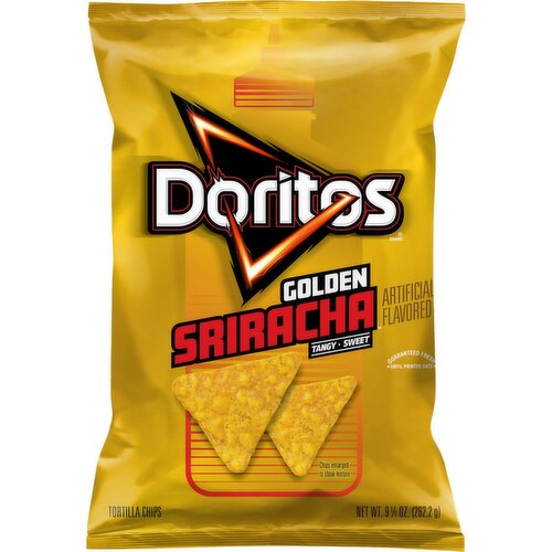 Doritos Tortilla Chips Golden Sriracha 9 1/4 Oz