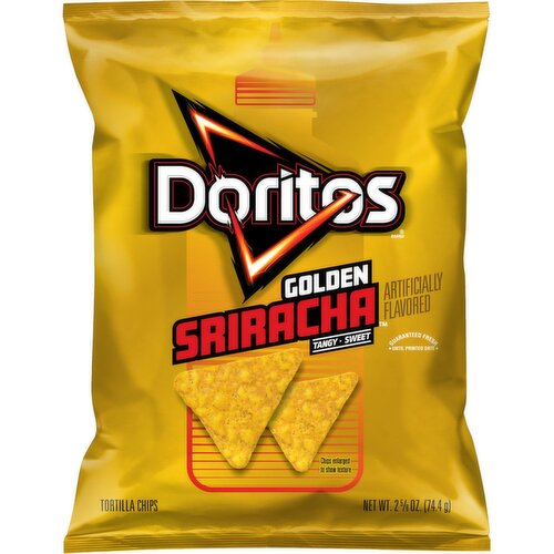 Doritos Tortilla Chips Golden Sriracha 2 5/8 Oz