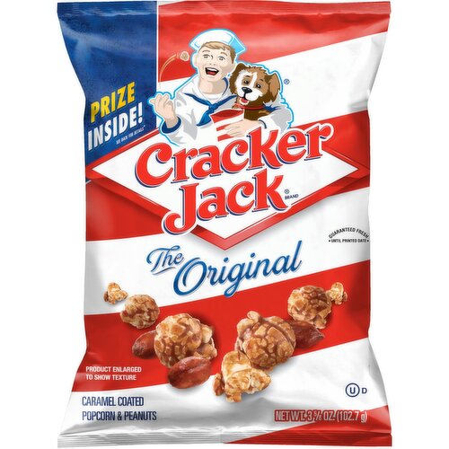 Cracker Jack Caramel Coated Popcorn & Peanuts Original 3 5/8 Oz