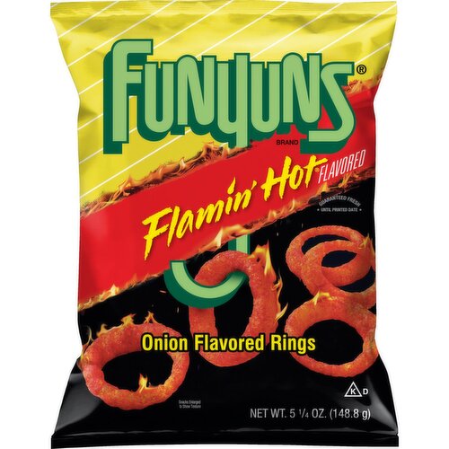 Funyuns Onion Flavored Rings Flamin' Hot Flavored 5 1/4 Oz