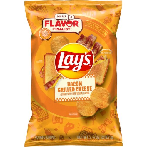 Lay's Potato Chips Bacon Grilled Cheese 7 3/4 Oz
