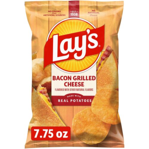 Lay's Potato Chips Bacon Grilled Cheese 7 3/4 Oz