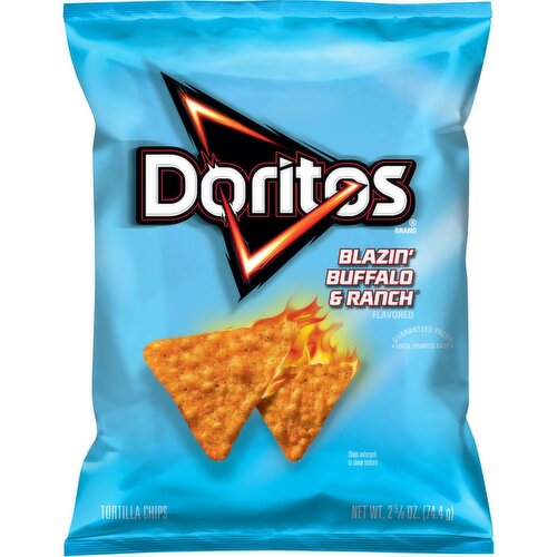 Doritos Tortilla Chips Blazin' Buffalo & Ranch Flavored 2 5/8 Oz
