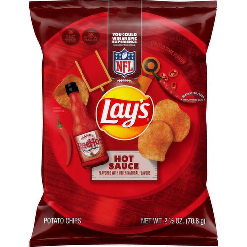 Lay's Potato Chips Hot Sauce 2 1/2 Oz