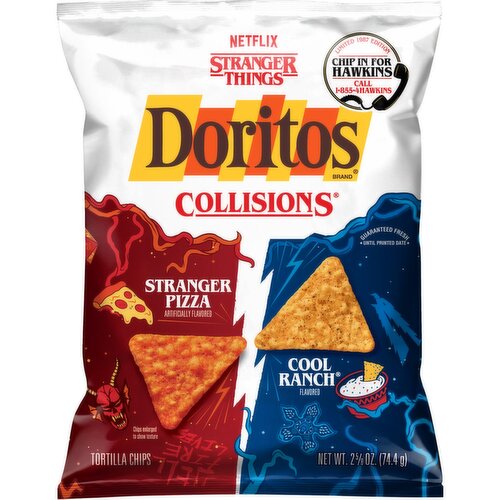 Doritos Collisions Tortilla Chips Stranger Pizza & Cool Ranch 2 5/8 Oz