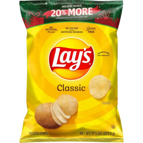 Lay's Potato Chips Classic, 9 5/8 Oz