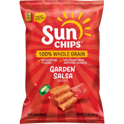 SunChips Whole Grain Snacks Garden Salsa, 2 1/2 Oz