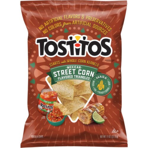 Tostitos Tortilla Chips Mexican Style Street Corn Flavored, 11 Oz