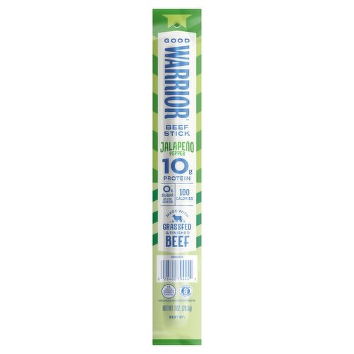 Good Warrior Beef Stick Jalapeno Pepper 1 Oz