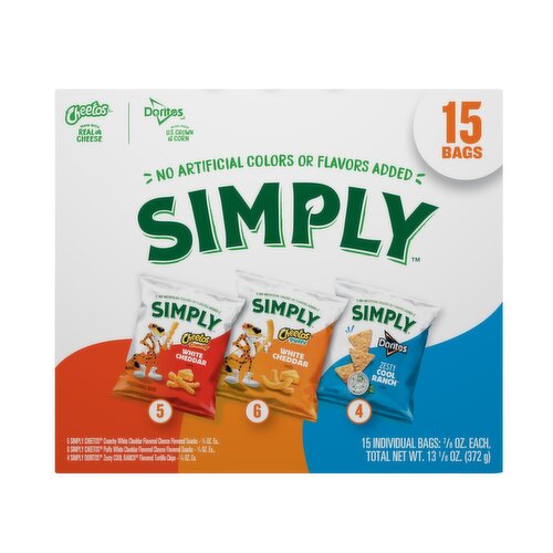 Frito Lay Snack Mix Simply Variety Pack, 13 1/8 Oz X 15 Count