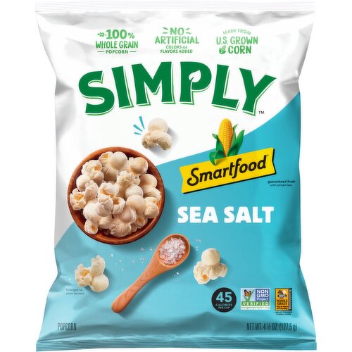 Smartfood Simply Popcorn Sea Salt 4 1/2 Oz
