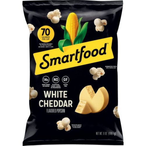 Smartfood Popcorn White Cheddar Flavored, 6 Oz