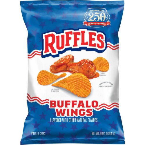 Ruffles Potato Chips Buffalo Wings, 8 Oz