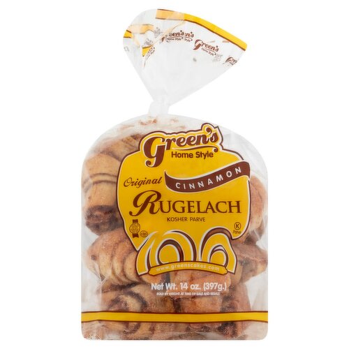 Green's Home Style Original Cinnamon Rugelach, 14 oz