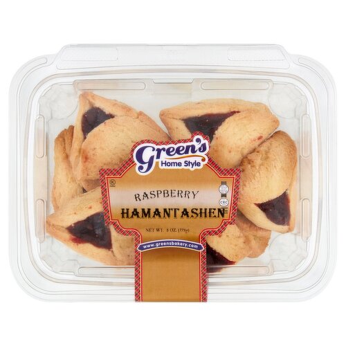 Green's Home Style Raspberry Hamantashen, 8 oz