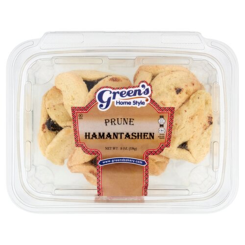 Green's Home Style Prune Hamantashen, 8 oz