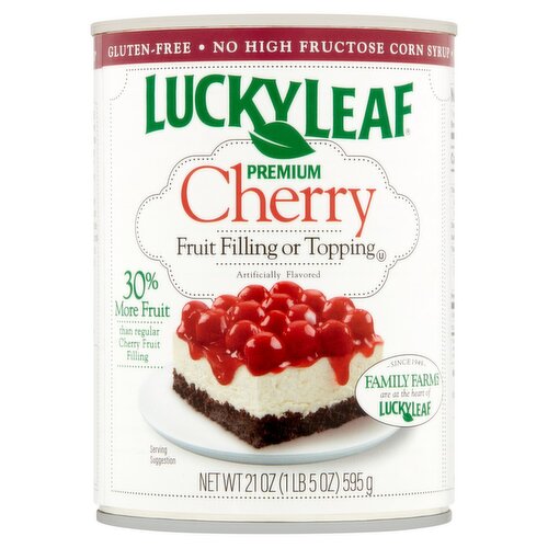 Lucky Leaf Premium Cherry Fruit Filling or Topping, 21 oz