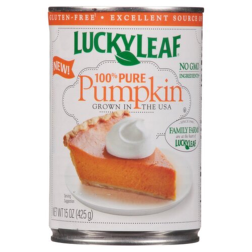 Lucky Leaf 100% Pure Pumpkin, 15 oz