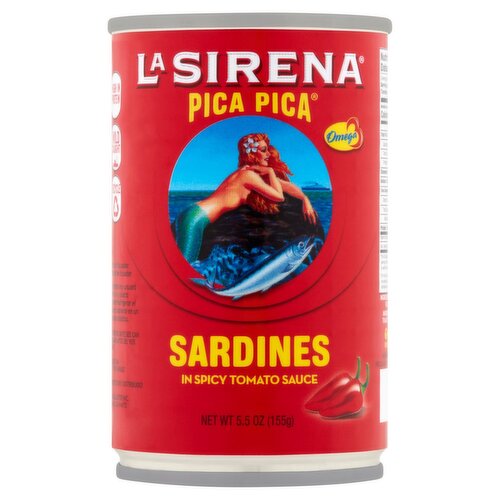 La Sirena Pica Pica Sardines in Spicy Tomato Sauce, 5.5 oz