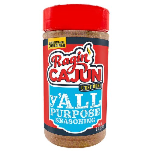Ragin' Cajun Y'all Purpose Seasoning, 8 oz