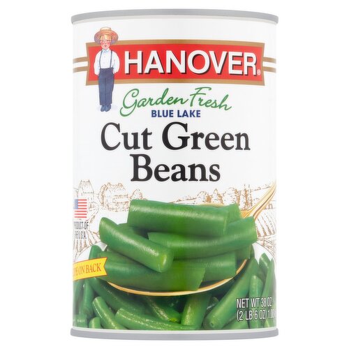 Hanover Blue Lake Cut Green Beans, 38 oz