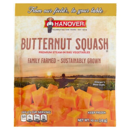 Hanover Premium Steam-in Bag Vegetables Butternut Squash, 10 oz