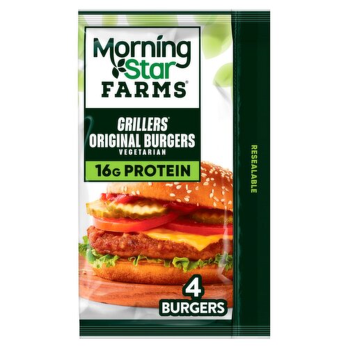 MorningStar Farms Grillers Original Vegetarian Burgers Value Pack, 8 count, 18 oz