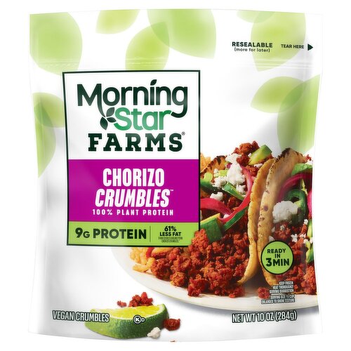 MorningStar Farms Chorizo Vegan Crumbles, 10 oz