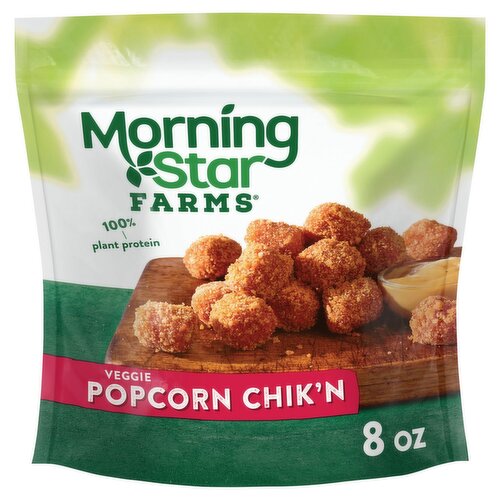 MorningStar Farms Veggitizers Bite-Size Veggie Popcorn Chick'n, 8 oz