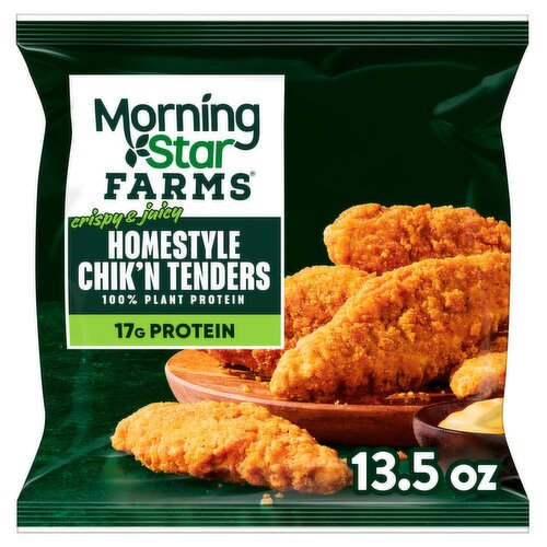 MorningStar Farms Crispy & Juicy Homestyle Chik'n Plant-Based Tenders, 13.5 oz