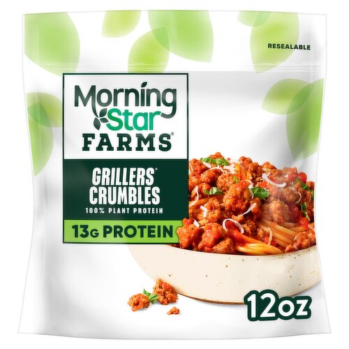 MorningStar Farms Grillers Vegan Crumbles, 12 oz