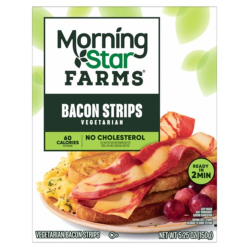 MorningStar Farms Plant-Based Bacon Strips, 5.25 oz