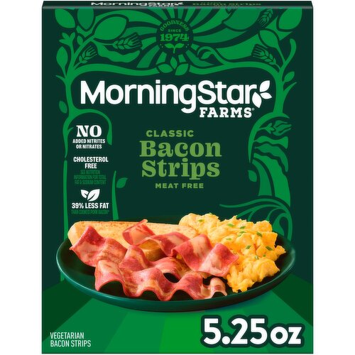 MorningStar Farms Classic Vegetarian Bacon Strips, 5.25 oz