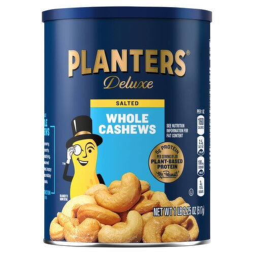 Planters Deluxe Salted Whole Cashews, 1 lb 2.25 oz