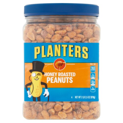 Planters Honey Roasted Peanuts, 2 lb 2.5 oz