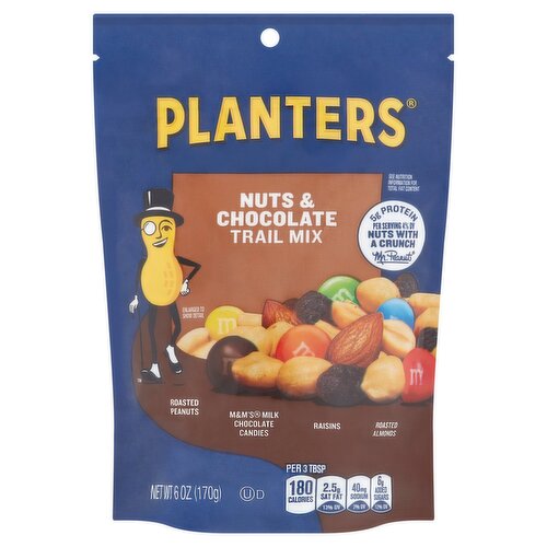 Planters Nuts & Chocolate Trail Mix, 6 oz