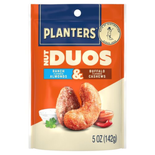 Planters Ranch Flavored Almonds & Buffalo Flavored Cashews Nut Duos, 5 oz