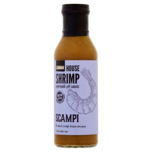 Ashman House Shrimp Scampi Marinade and Sauce, 12 fl oz