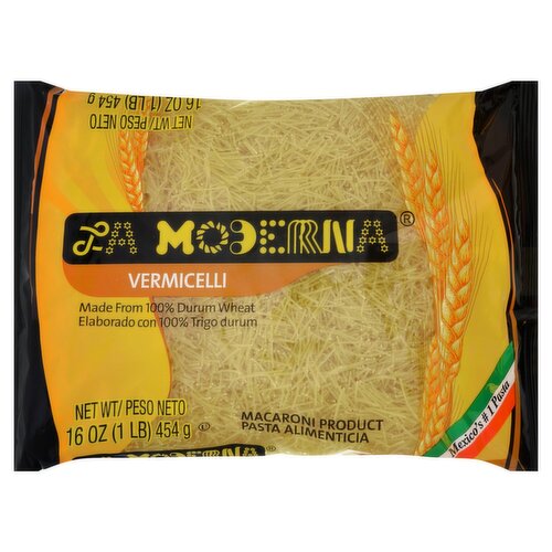 La Moderna Vermicelli Pasta Macaroni Product, 16 oz