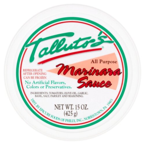 Talluto's All Purpose Marinara Sauce, 15 oz