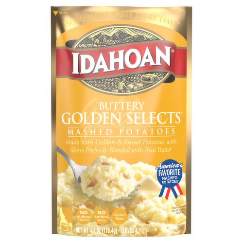 Idahoan Buttery Golden Selects Mashed Potatoes, 4.1 oz