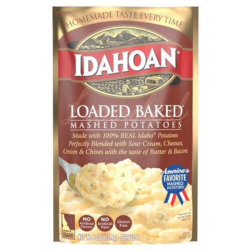 Idahoan Loaded Baked Mashed Potatoes, 4 oz