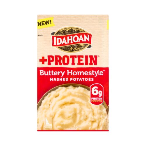 Idahoan +Protein Buttery Homestyle Mashed Potatoes, 4.6 oz