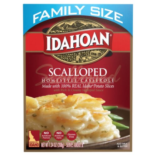 Idahoan Scalloped Homestyle Casserole Family Size, 7.34 oz