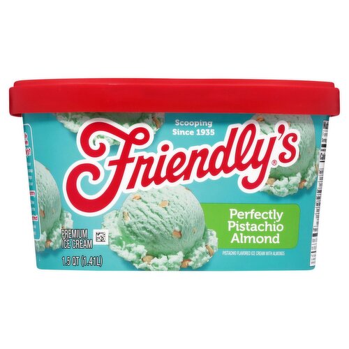 Friendly's Purely Pistachio Premium Ice Cream, 1.5 qt