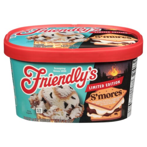 Friendly's S'mores Frozen Dairy Dessert Limited Edition, 1.5 qt