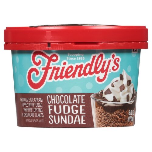 Friendly's Chocolate Fudge Sundae, 6 fl oz