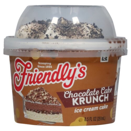 Friendly's Chocolate Cake Krunch Ice Cream Cake, 8.5 fl oz