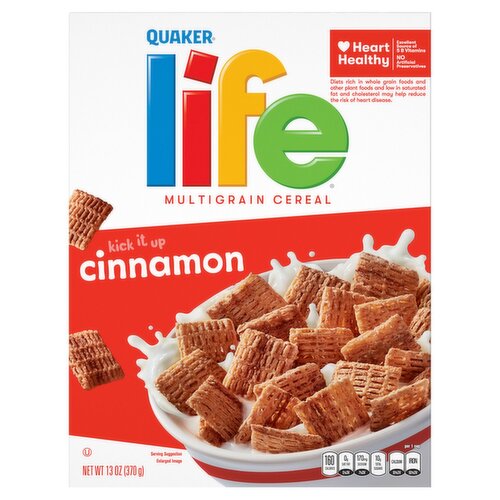 Quaker Life Cinnamon Multigrain Cereal, 13 oz